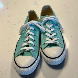 CONVERSE Chuck Taylor canvas Sneakers size 8 turquoise blue